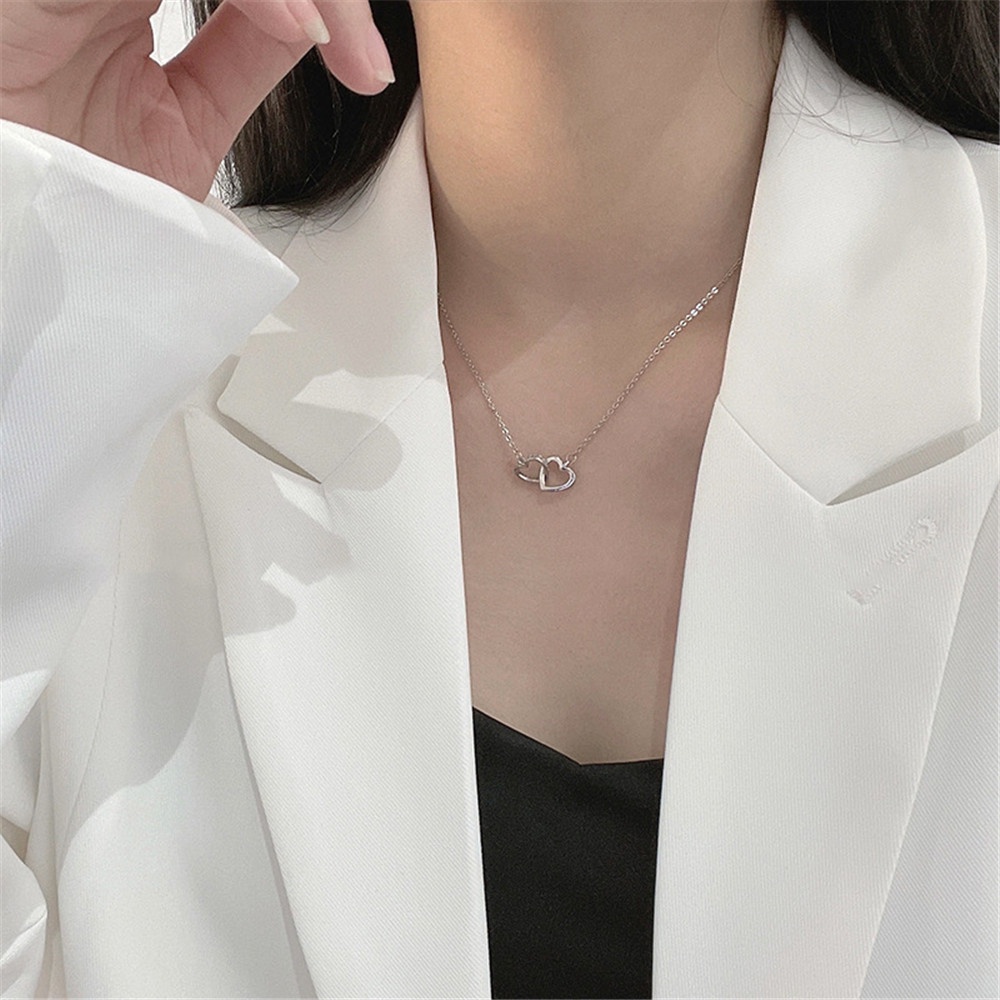 【COD Tangding】Kalung Rantai Klavikula Musim Panas Desain Niche Untuk Wanita