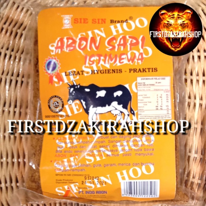 

ABON- SIE SIN HOO ABON SAPI POLOS 250GR -MAKANAN-KERING.