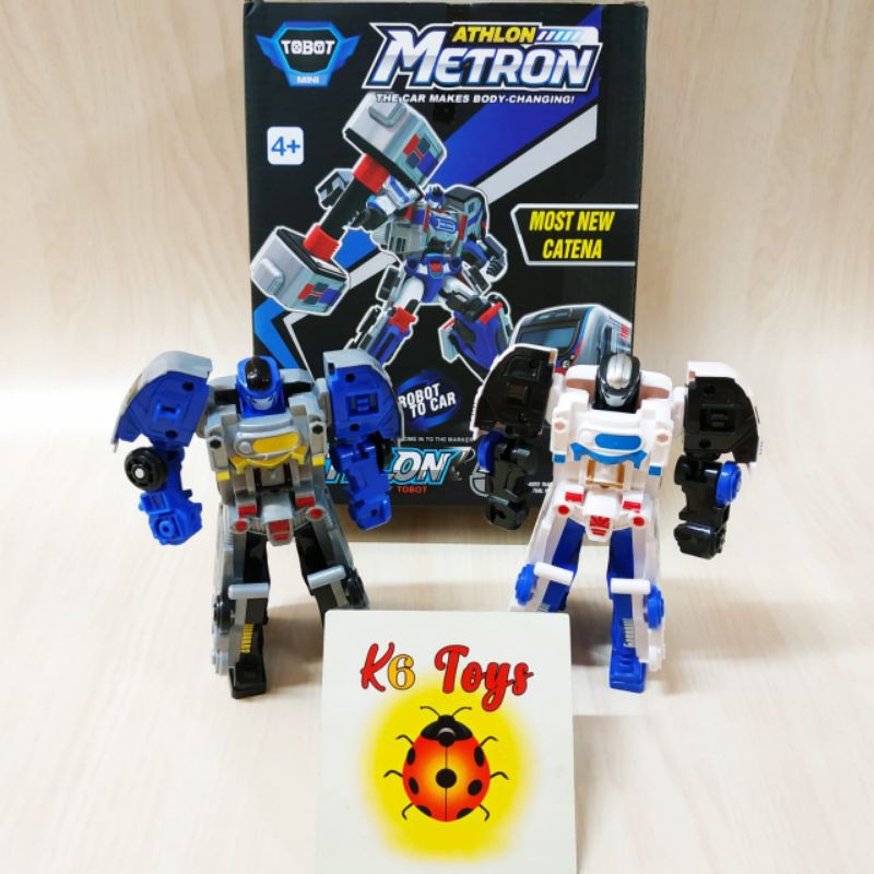 Mainan Anak Tobot Mini Athlon 5 / Athlon Metron Robot Berubah Mobil