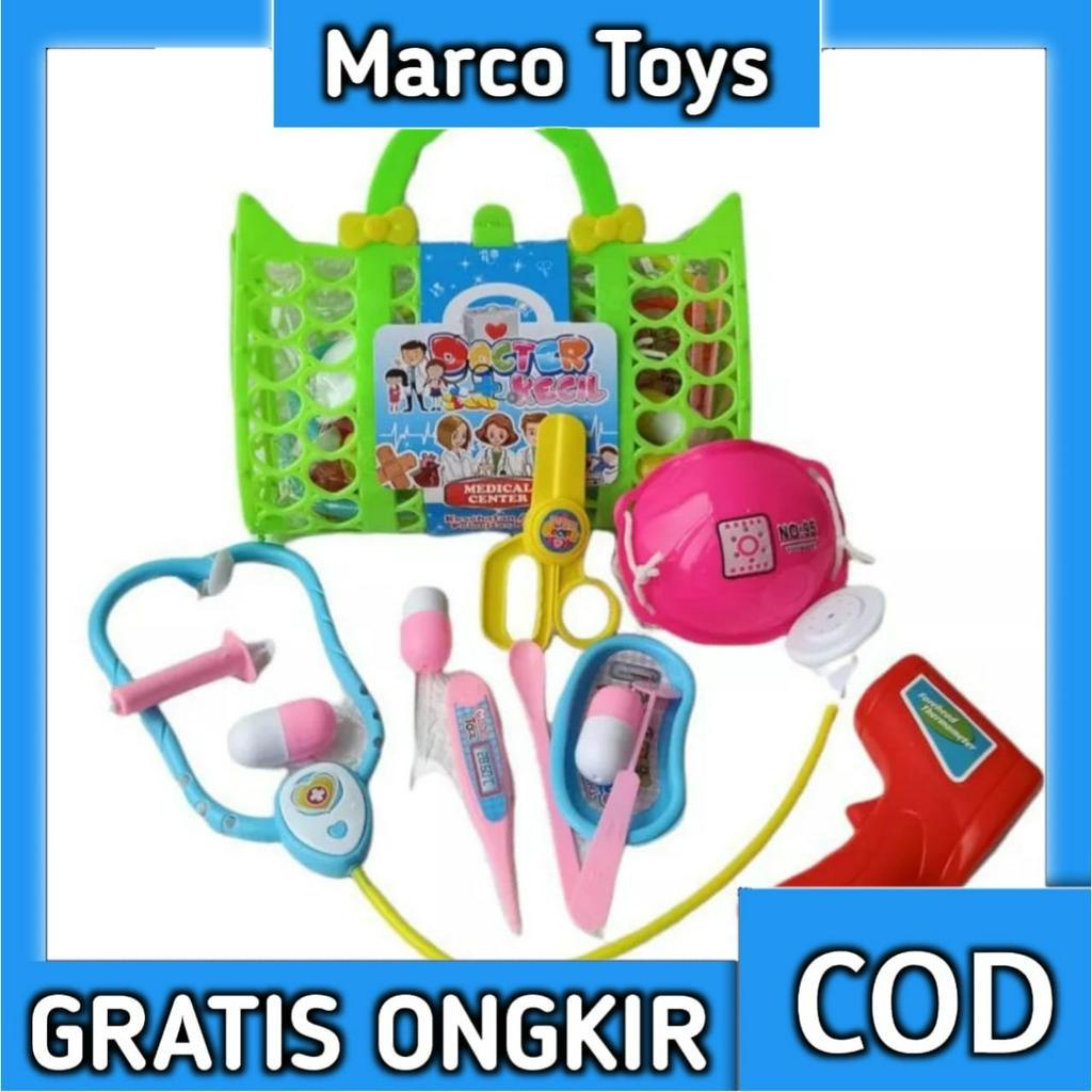 MAINAN ANAK MURAH TAS DOCTER KECIL MS01 SET ALAT DOKTER KERANJANG DOKTER MS01