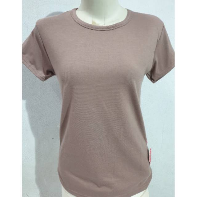 Meygrosir Spandex manset  L pendek warna coklat milo