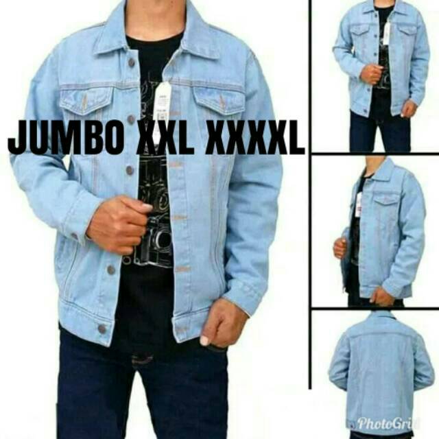 Jaket Jeans Big Size XXXL XXXXL Pria