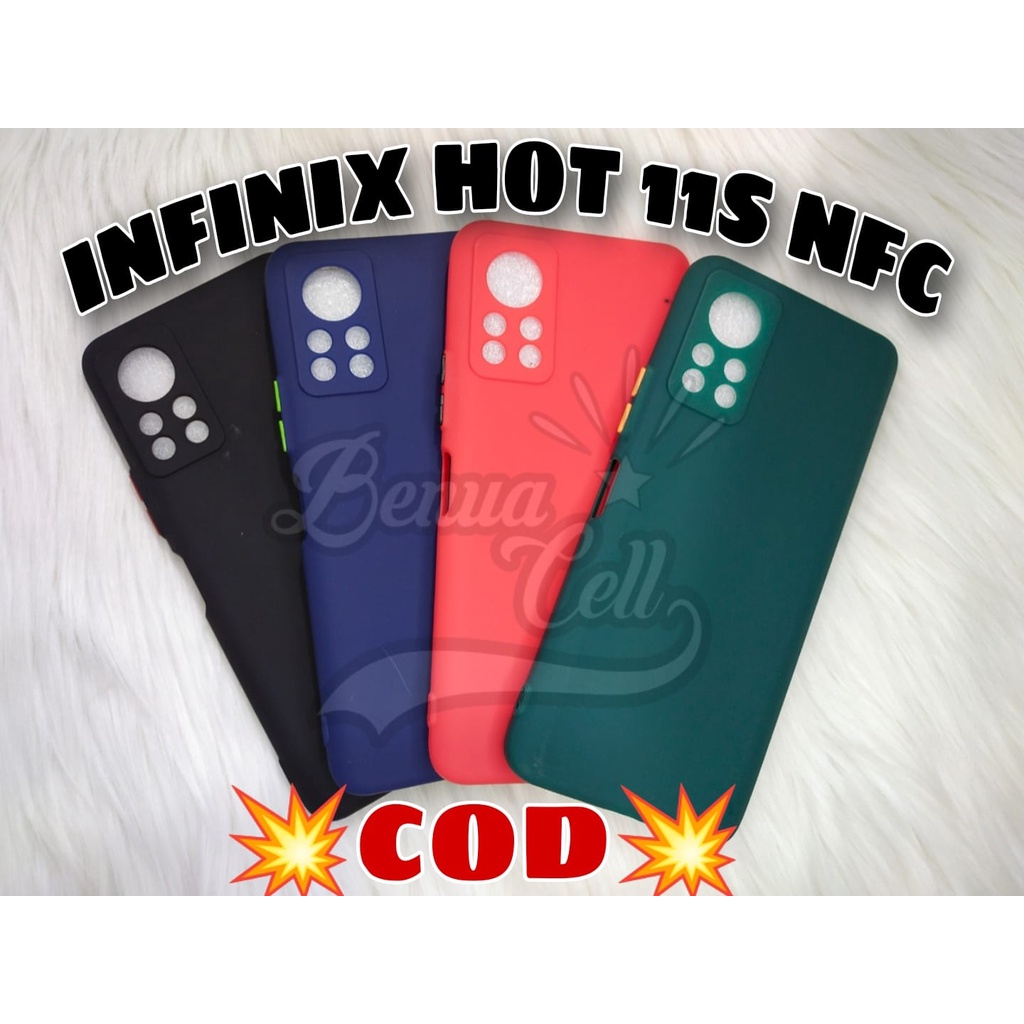 CASE INFINIX SMART 6 -INFINIX HOT 11 -INFINIX HOT 11S NFC // SOFTCASE PROTECTION MACARON PELINDUNG KAMERA - BC