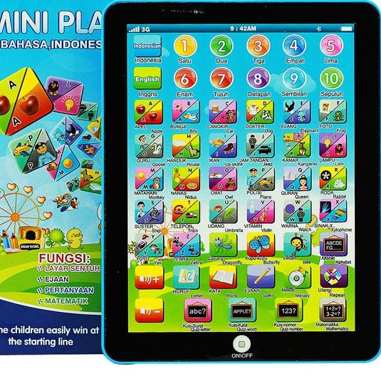 Flash Sale   Mainan Edukasi MINI PLAY PAD 2 BAHASA Inggris Indonesia Tablet Edukasi Anak Belajar Ang