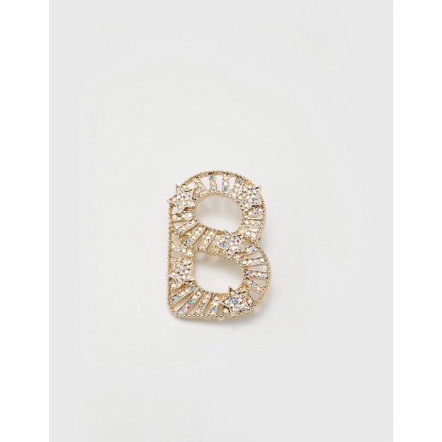 Signature Star Flapper Brooch - GOLD Buttonscarves