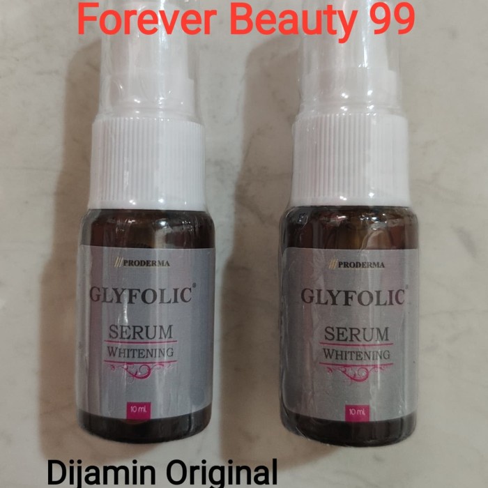 glyfolic serum whitening proderma 10 ml - pemutih & pencerah wajah safa