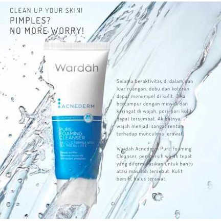 Wardah Acnederm Series Cleanser Toner Day Night Cream Acne Pore Blackhead Gel Face Powder