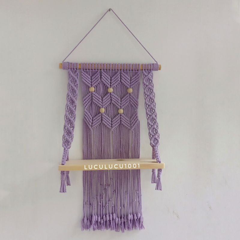 Macrame Shelf Wall Hanging