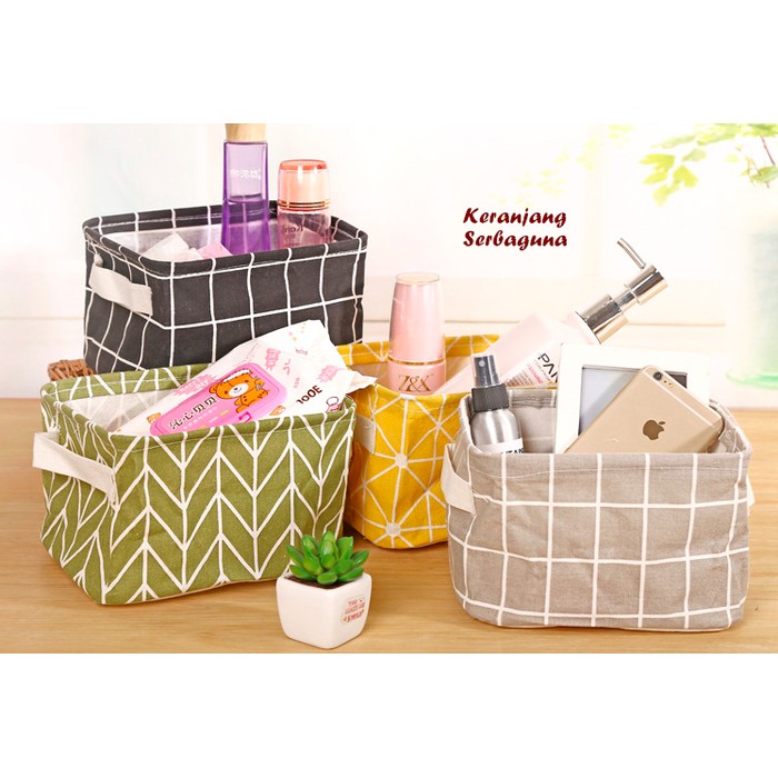 Igrosir Keranjang Box Serbaguna Desktop Storage Organizer ( pernak pernik / mainan / alat rias )