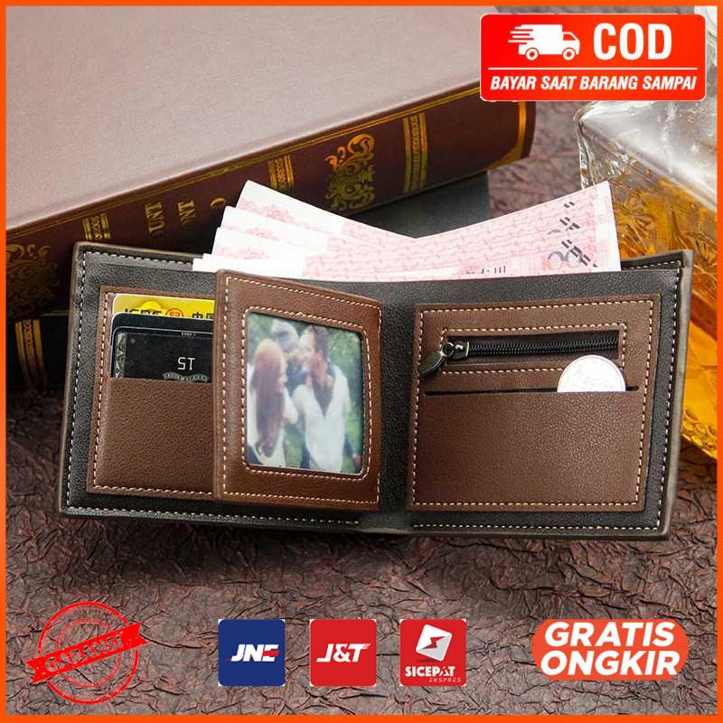 Dompet Pria Casual Wallet PU Leather DD3301-4