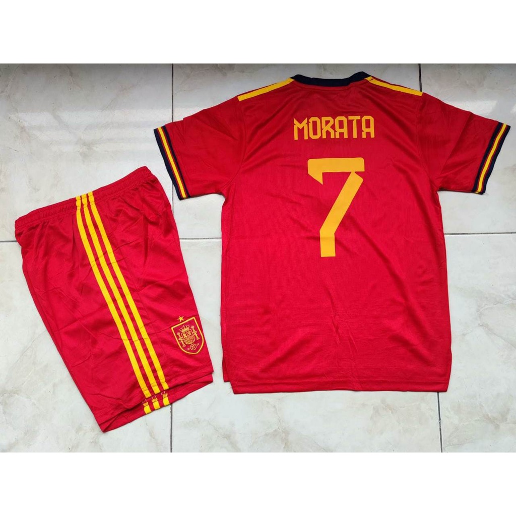 Jersey Baju Bola Anak Spanyol Home Kids 2022 2023 Fullset Satu Set Grade Ori