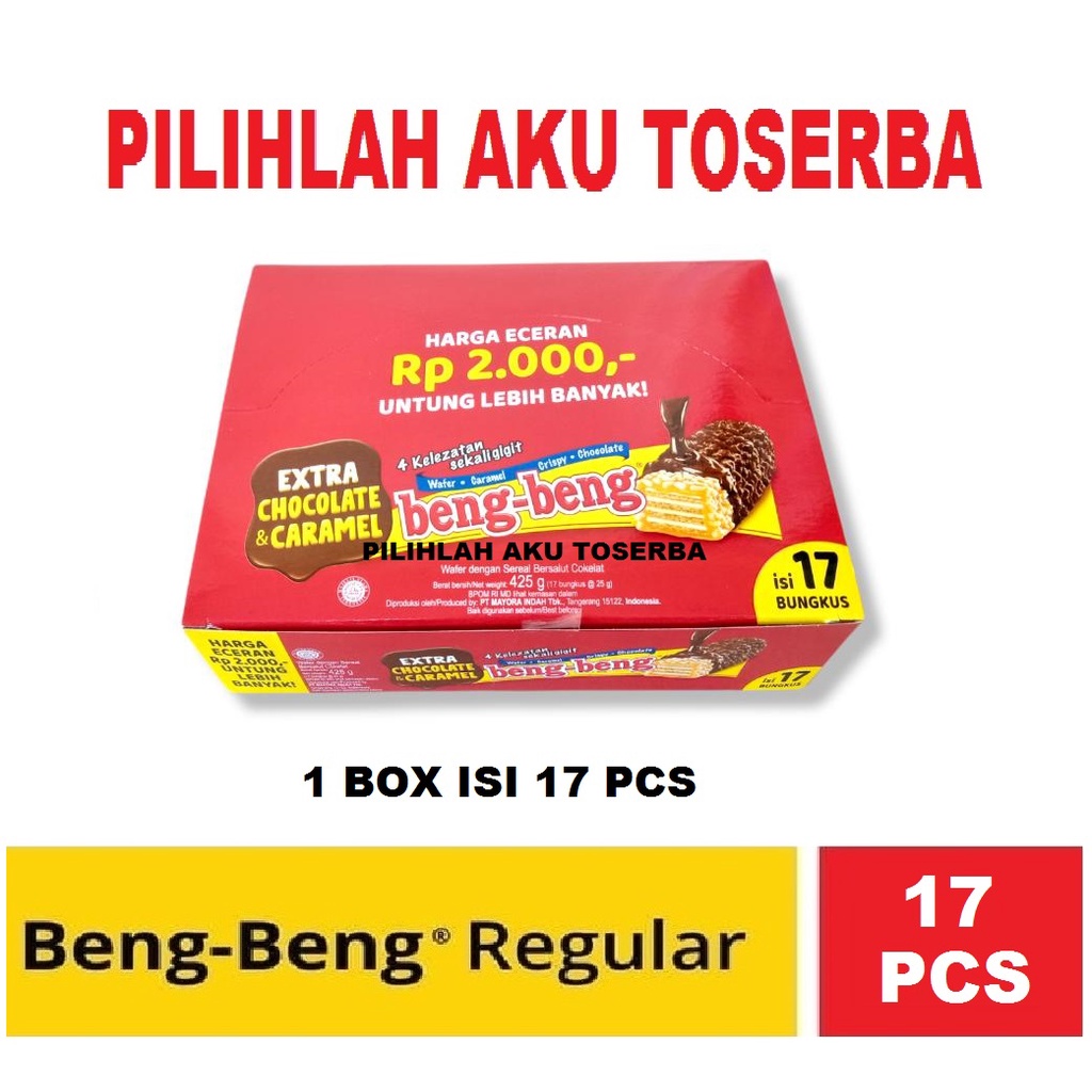 Beng-Beng Regular - Beng-Beng Coklat 25gr - ( HARGA PER BOX )