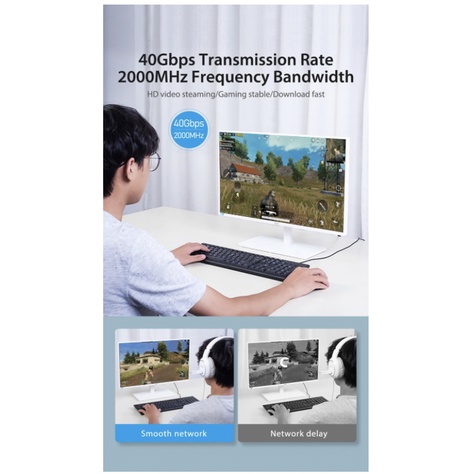 [10M] Vention Kabel LAN Cat8 RJ45 Ethernet Internet Network Patch IKA