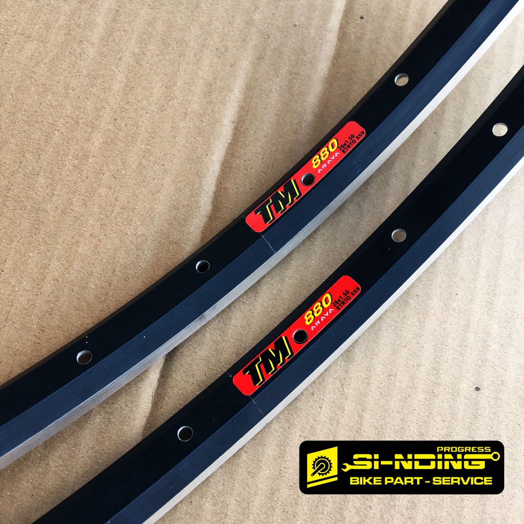 Velg Rims Sepeda MTB Araya TM 880 CNC 26 Inch Lubang Hole 36 Alloy Double Wall