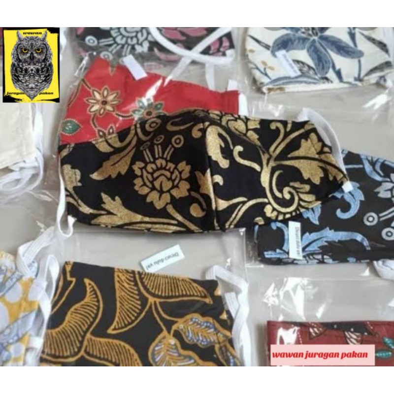 souvenir masker batik, masker, masker batik, polos