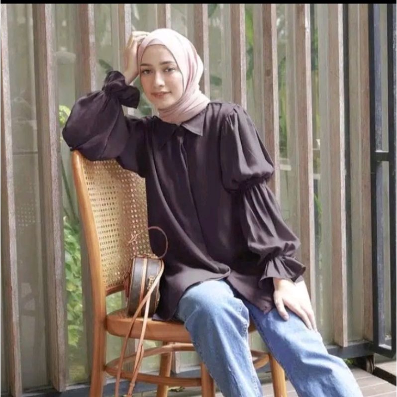 BLOUSE PAULA TOP LENGAN KARET