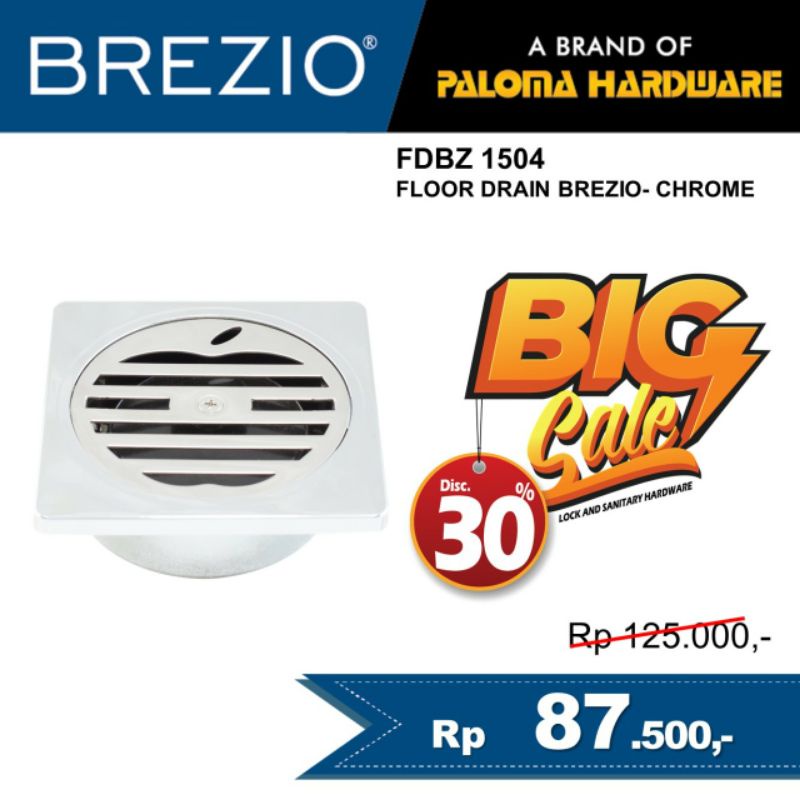 Floor Drain Brezio FDBZ 1504 Saringan Air Lantai Mandi