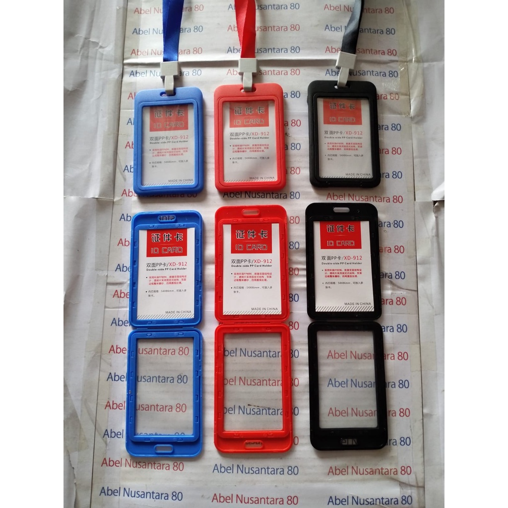 

tali id card 1,5 + casing id 2 kartu set warna