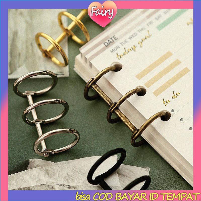 

1 Piece 3Hole Metal Clip Book Rings Loose-leaf Binder F