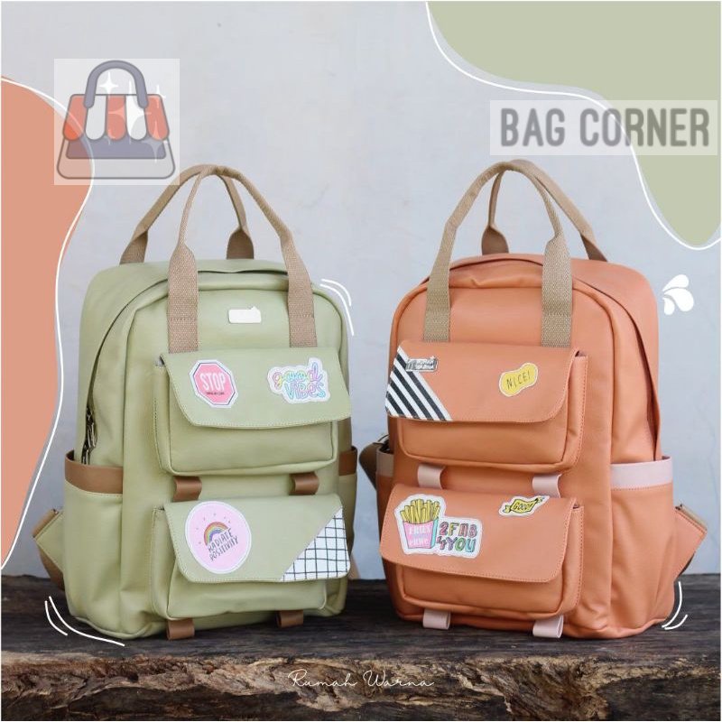 BagCorner - TAS RANSEL LILI RUMAH WARNA