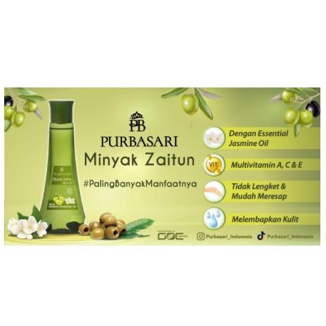 ^ KYRA ^ Purbasari Minyak Zaitun Olive Oil With Jasmine Essential Oil - Netto 150 ml