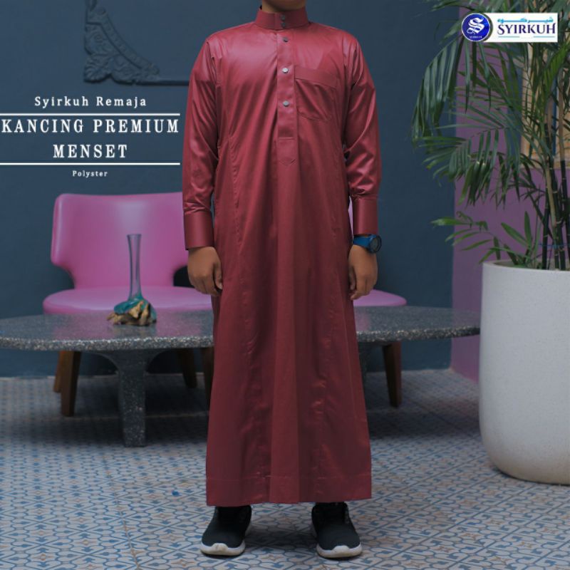 Syirkuh Manset Premium Remaja/Jubah Polyester
