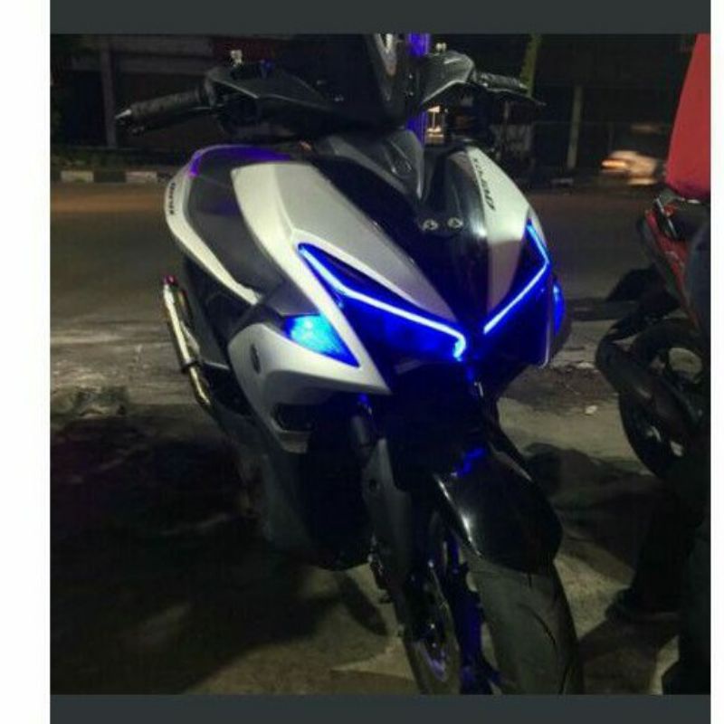 DRL LAMPU LED ALIS PUTIH BIRU 30CM SUPRA MIO JUPITER Z SUPRA X 125 LAMPU ALIS LED PUTIH BIRU MERAH-6