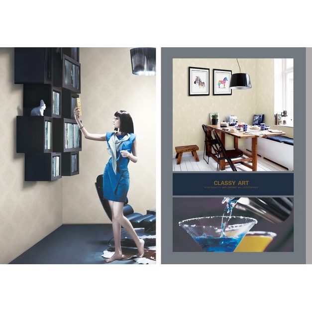 Wallpaper Onna Classy Art Roll Kecil 0.53m x 10.05m