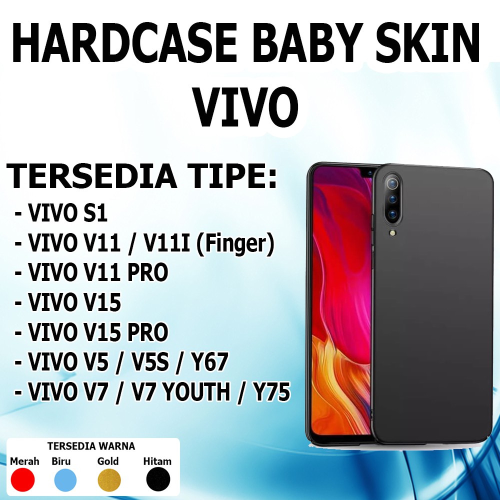 Baby Skin HARDCASE CASE VIVO S1 V11 V11I V11 Pro V15 V15 Pro V5 V5S Y67 Y12 Y15 Y17 Casing Kesing