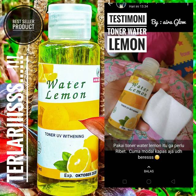 Toner water lemon