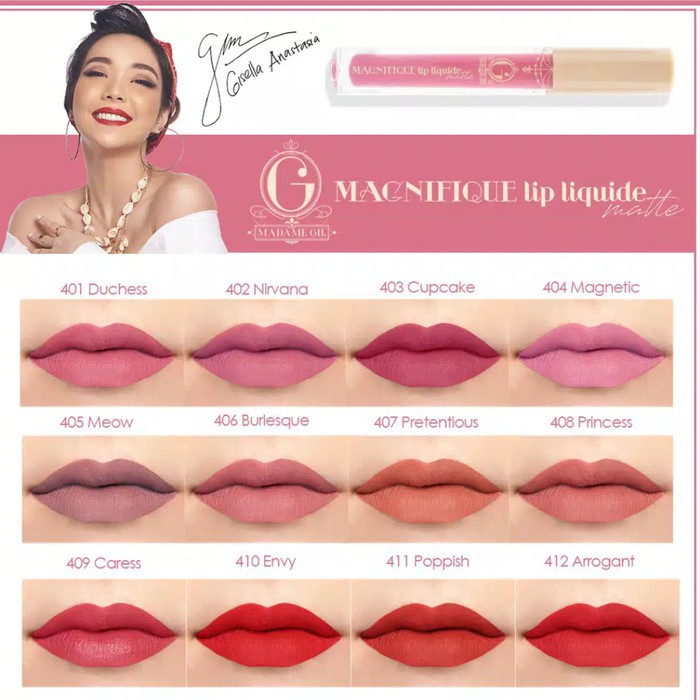 Madame Gie Magnifique Lip Liquid Matte Classic Series