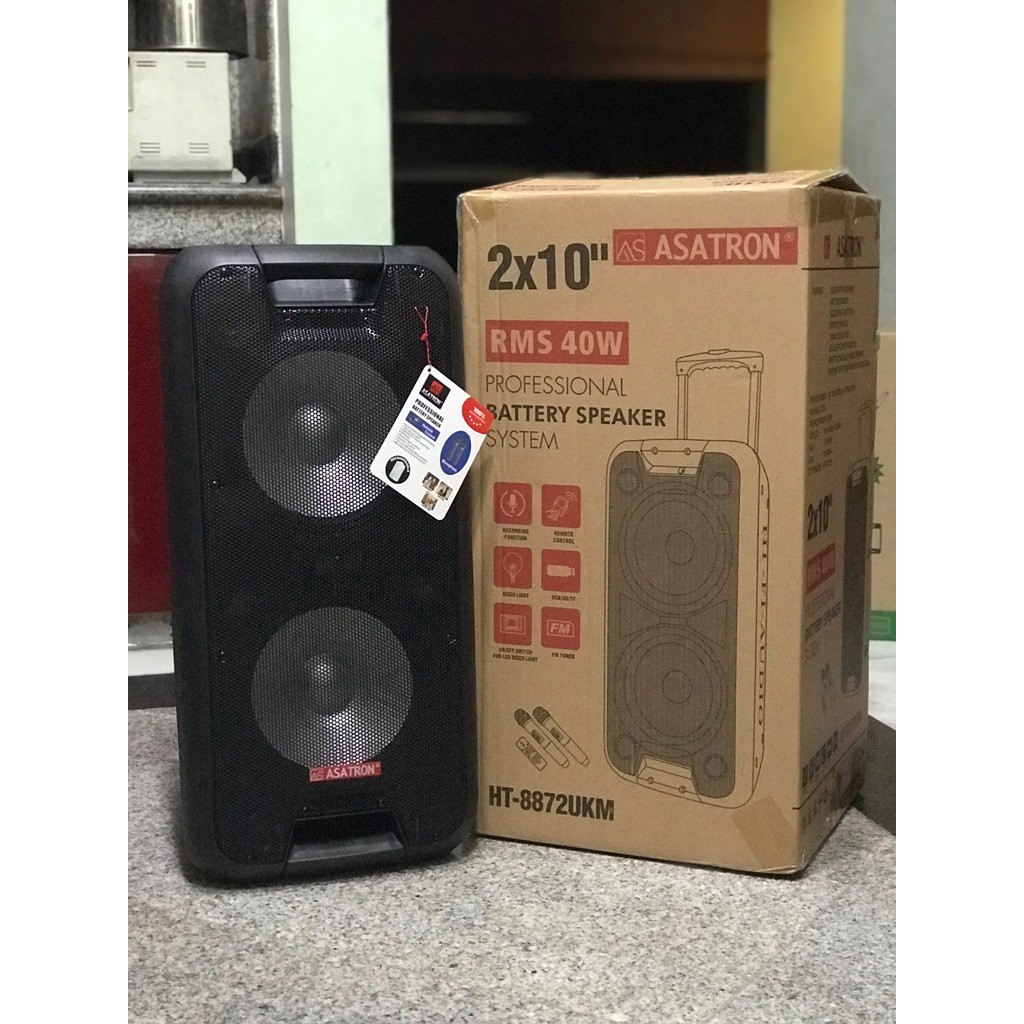 Speaker Portable Wireless Asatron HT 8872 UKM