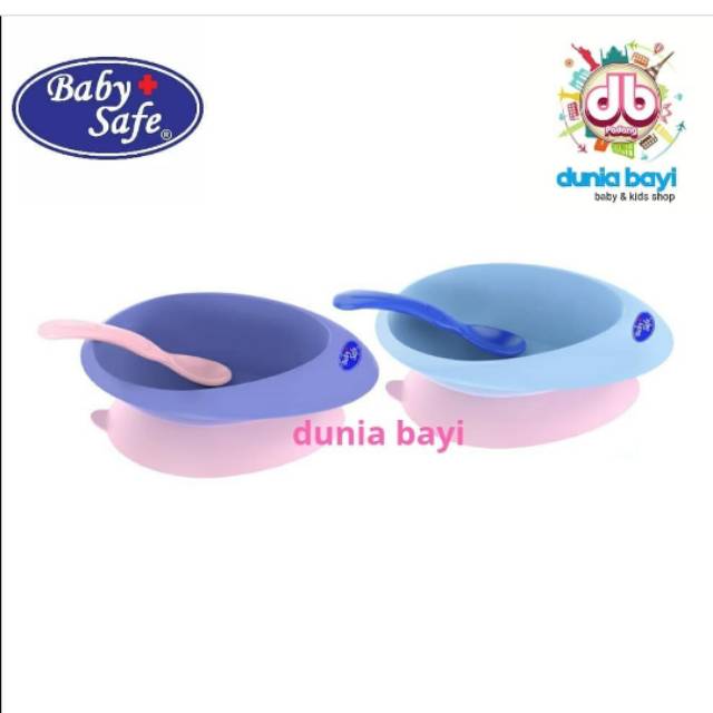 Babysafe Suction Bowl With Spoon - Peralatan makan bayi - B354