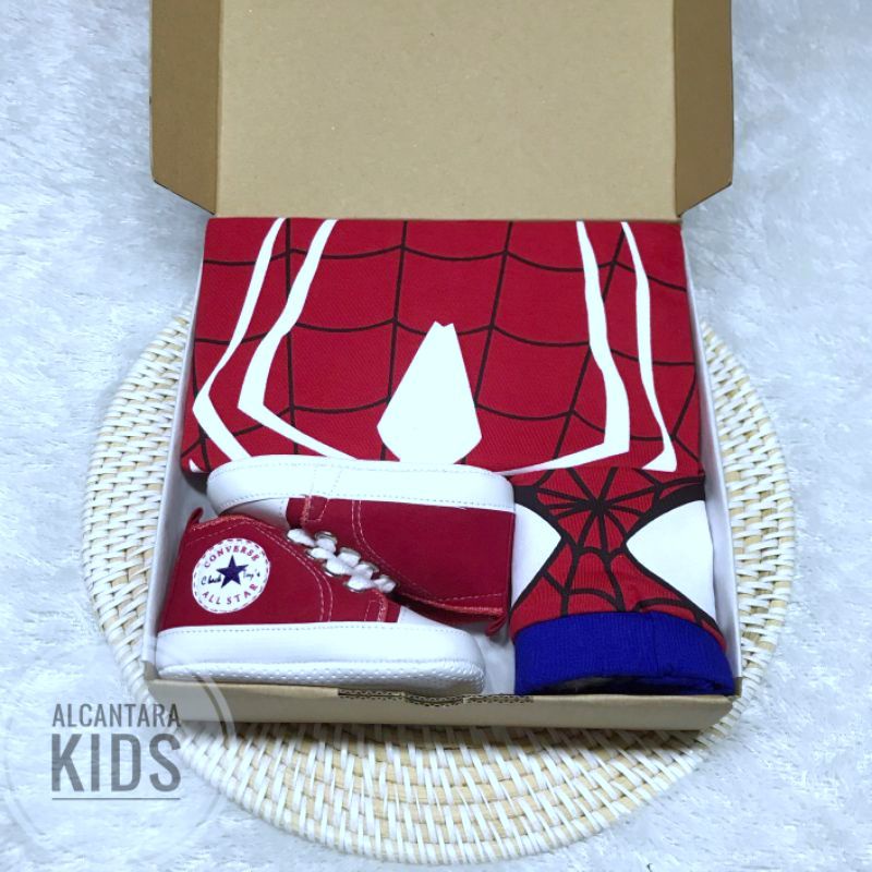 Hampers Bayi Superhero Spiderman Batman Iron Man Captain America Superman Hampers Bayi Gift Newborn