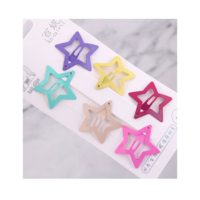 LCR Jepit Rambut Fashion Color Children's Five-pointed Star Hairpin A57931