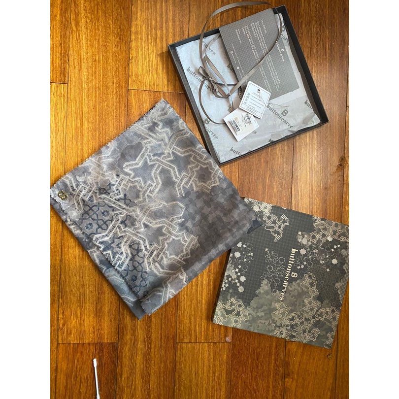 Haramain Voal Square Buttonscarves - Dove