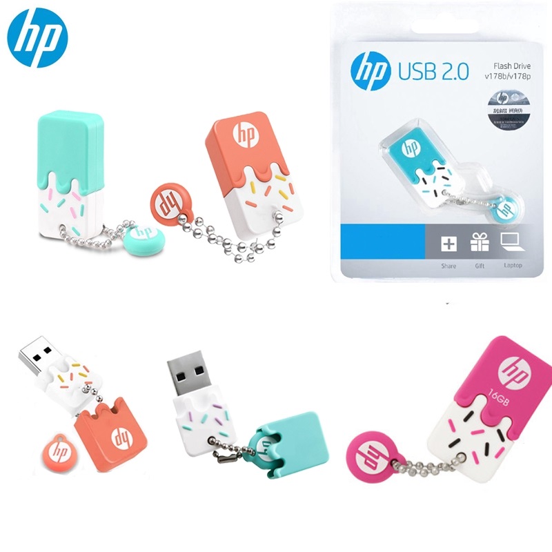 HP USB Flash Drive Student Girl Creative Personality Cute Cartoon Mini Computer Genuine 128GB