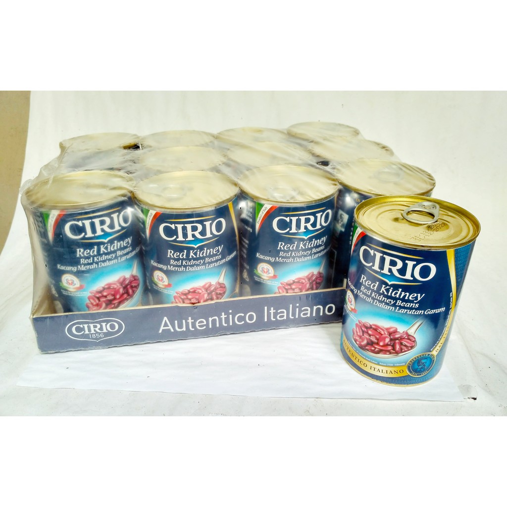 

Cirio Kacang Merah dalam larutan garam 400gr Red Kidney Beans