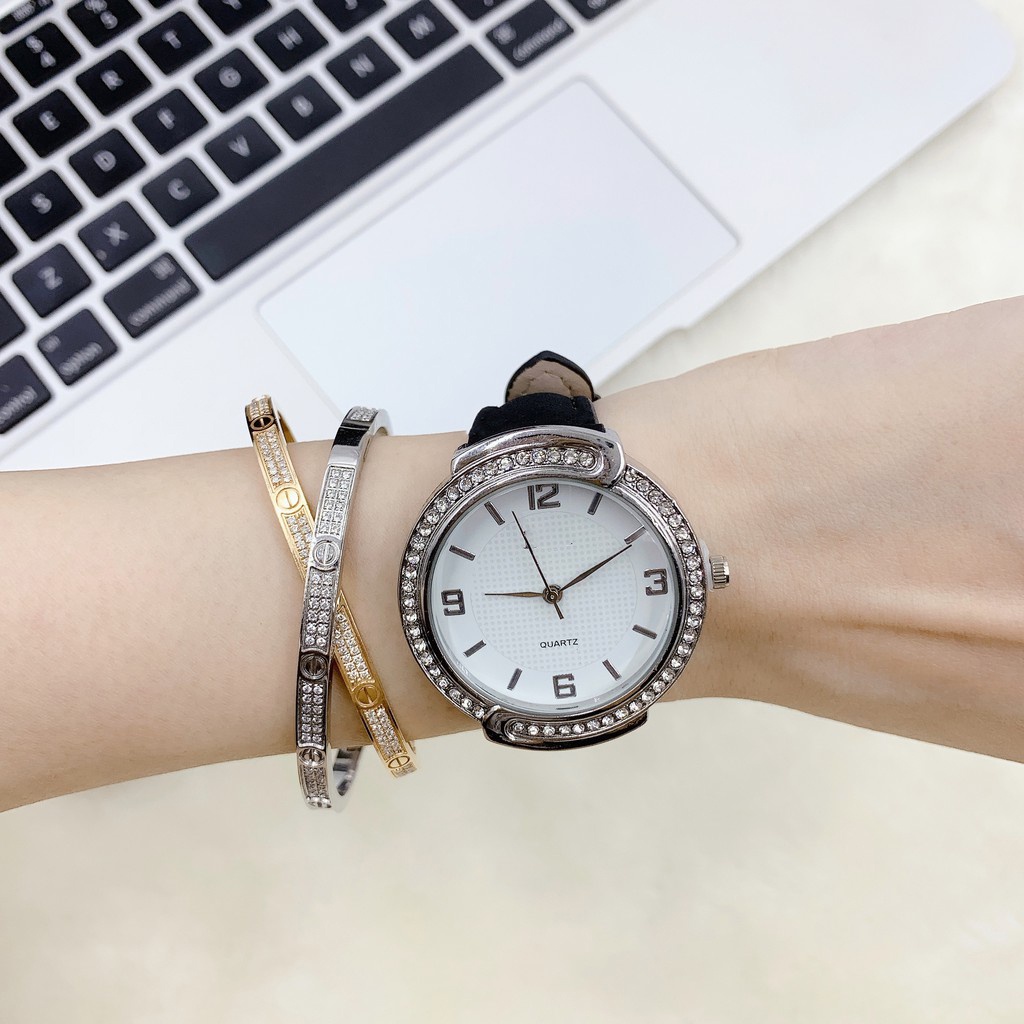 ✅[COD] Jam Tangan Korean Style Fashion Wanita Motif  Tali  Warna Diamond W52