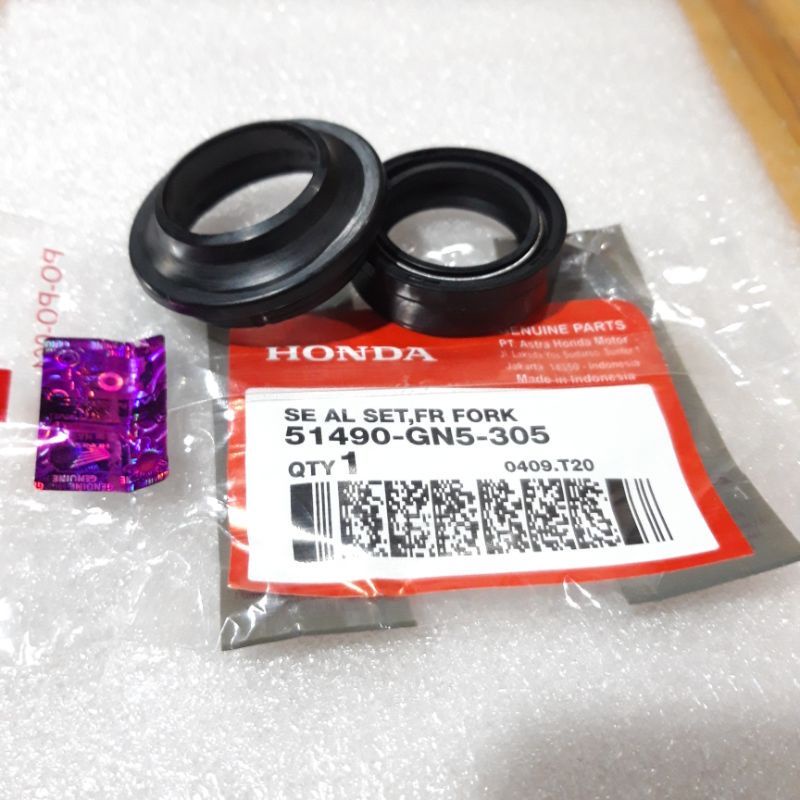 51490-GN5-305 Seal Sil Shock Breaker Depan Beat Scoopy Spacy Vario Grand Fit Supra CS1 Ori AHM