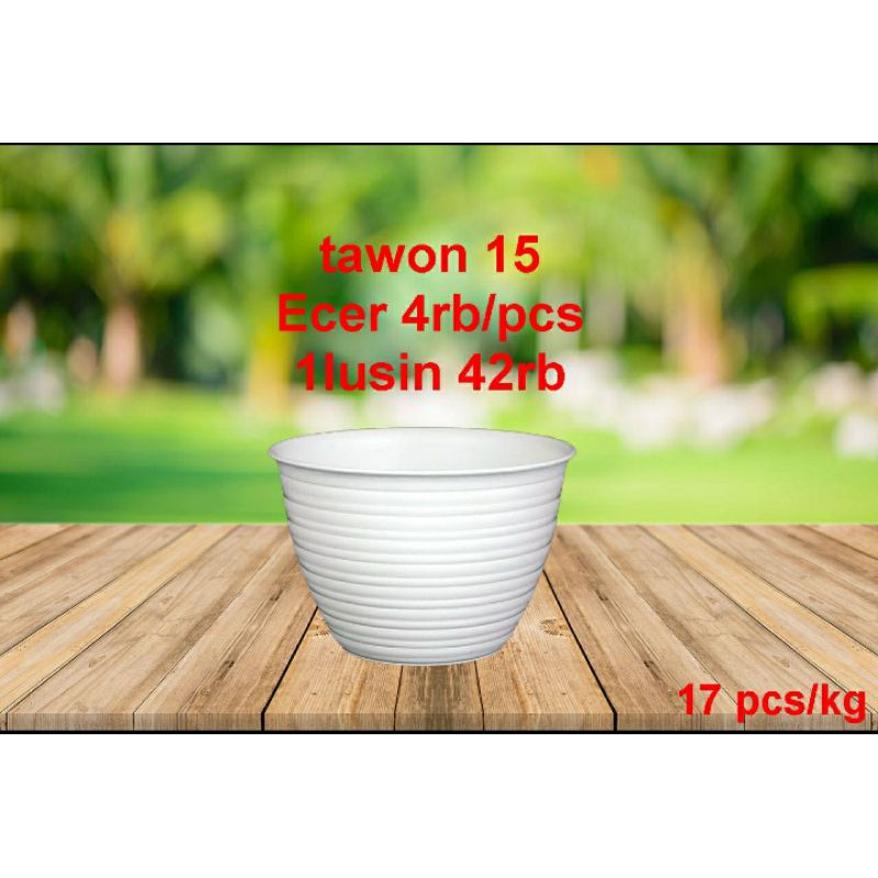 GROSIR POT BUNGA TAWON 15CM