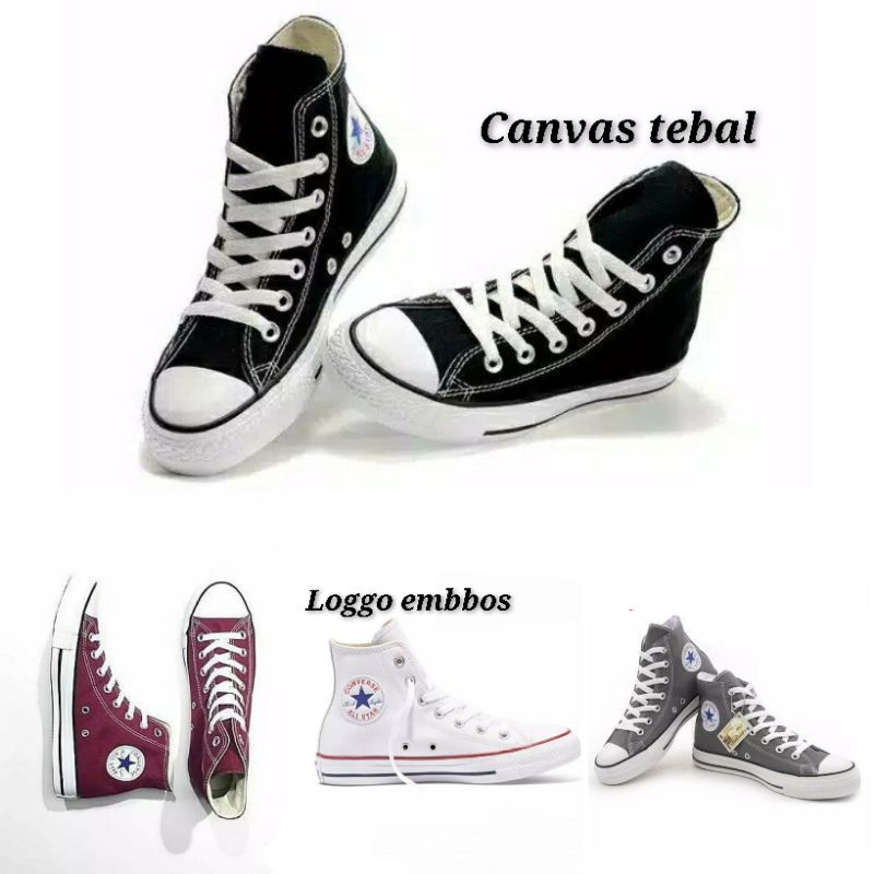 CONVERSE BOOTS size 36-43 AL STARR untuk PRIA dan WANITA // Sepatu SNAKERS AL STARR