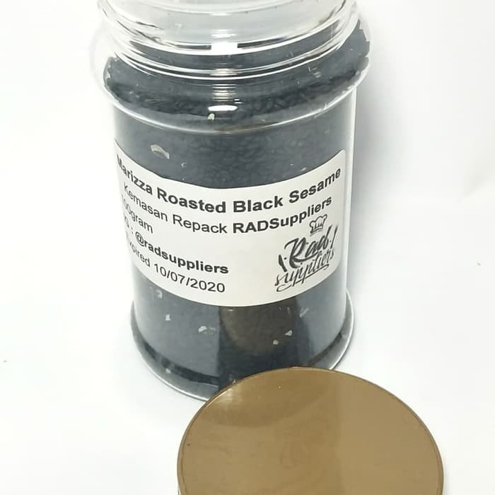 

KNS-STS35 Marizza Black Roasted Sesame kemasan Repack Botol 100gram dan 200 gram