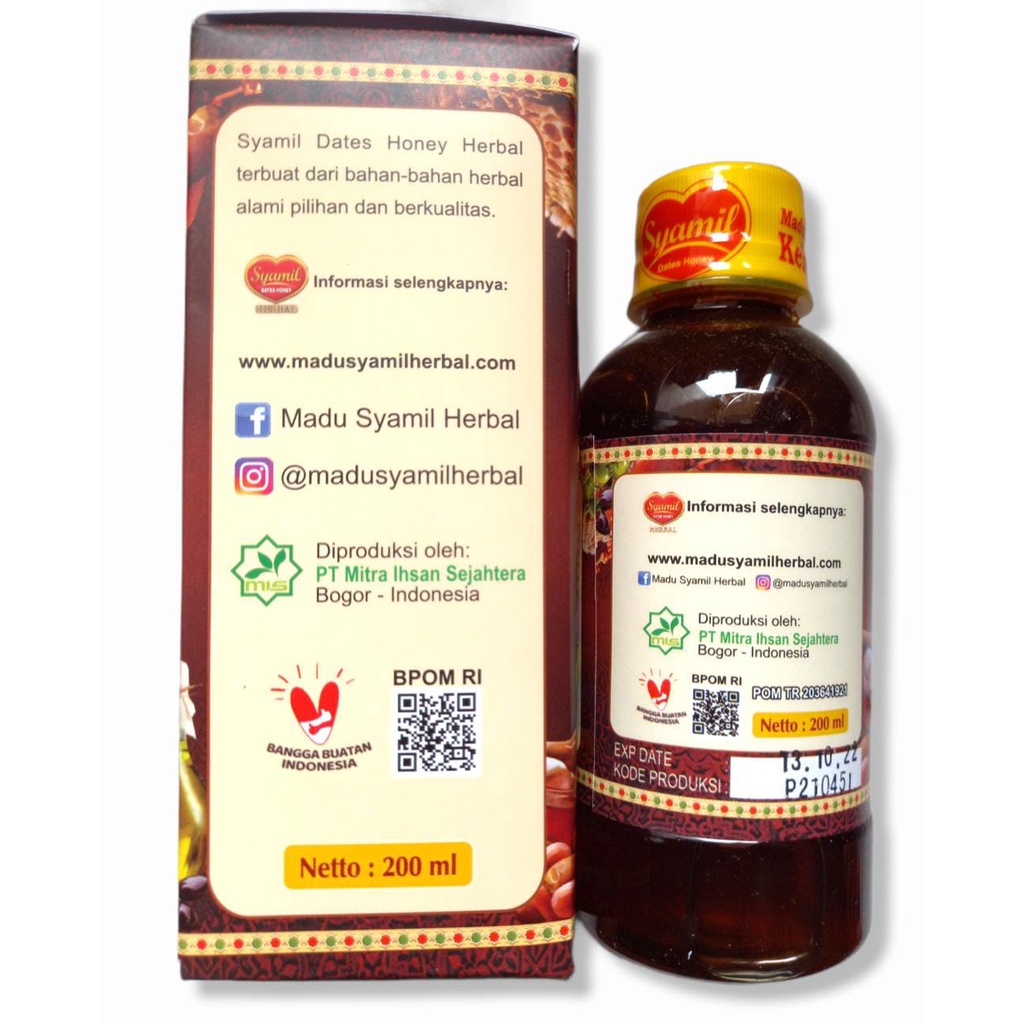 Madu Syamil Family Pure Honey | Madu Untuk Keluarga Sehat Netto 200gr