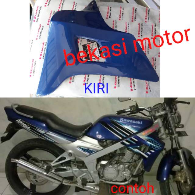 shroud cover sayap KIRI kawasaki ninja 150 R 150R old lama original BIRU