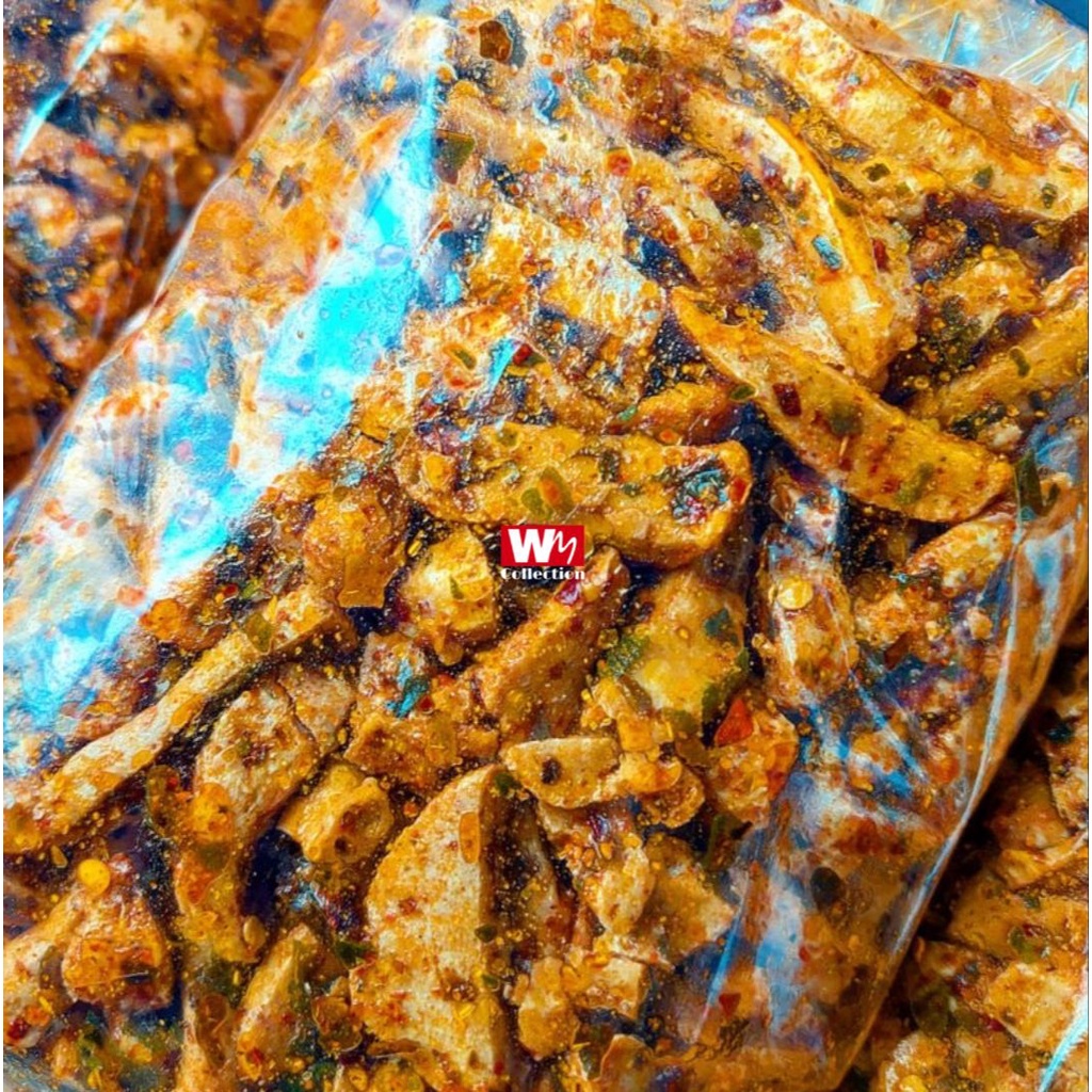 Basreng Daun Jeruk 100 Gram Baso Goreng Gurih Pedas HALAL Basreng Gurih Super Pedas, Original, Balado Basreng Fress Viral-3