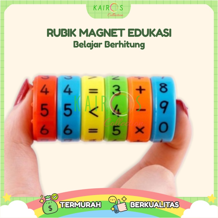 Rubik Magnet Matematika Mainan Edukasi Aritmatematika Axis Magnetik anak