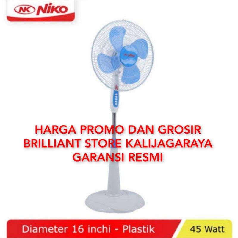 kipas angin niko berdiri 16&quot; Nk16nls/brilliant store Kalijaga raya