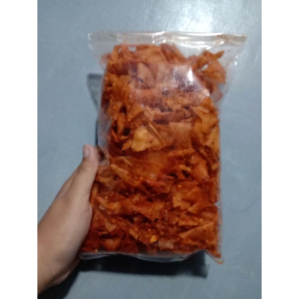 

Pikset Kriwil/Keripik Setan Kriwil/Keripik Pedas/Keripik Singkong/Kemasan 250gr