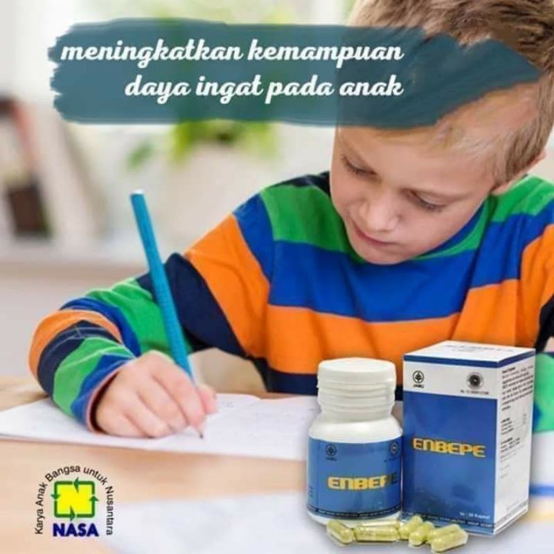 ENBEPE NASA ORIGINAL - NUTRISI KECERDASAN OTAK -OBAT STROKE - OBAT GANGGUAN SYARAF